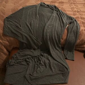 Beyond Yoga Duster.  Dark Grey.  Size Small. Oversized